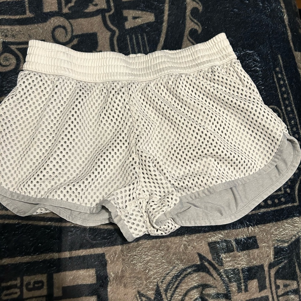 Champion White Athletic Mesh Shorts
